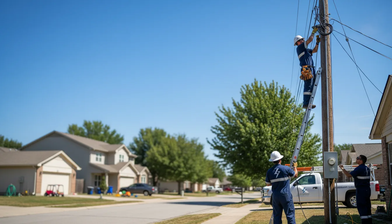 Residential electrician providing installation services in Houston, MS